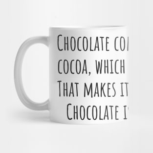 Chocolate Is Salad Mug